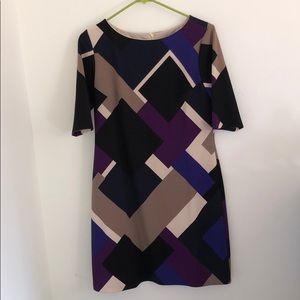 Eliza J color block dress